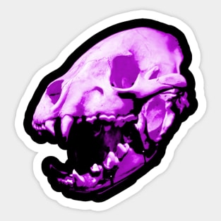 Purple Predator Skull Sticker